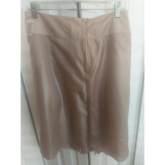 Accordion Pleated Skirt Tan - Picture 5 of 8
